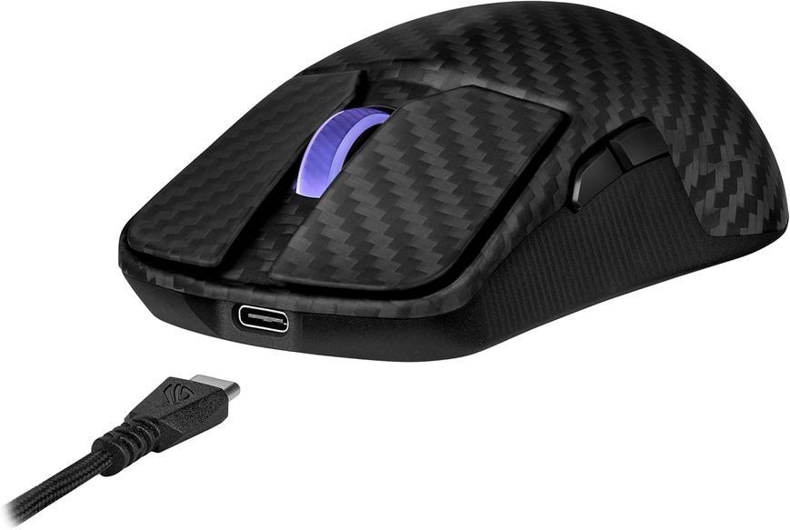Gaming Wireless Mouse Asus ROG Harpe Ace Extreme, Black, 42000 dpi, 8000 Hz, Baterie integrată, USB, 90MP03U0-BMUA00 262602 DOXYTERRA.md foto