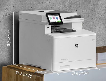 HP Color LaserJet Pro MFP M479fdn Color Printer/Color Copier/Color Scanner/Fax White, A4, Net Card, ADF, Duplex, 600 x 600 dpi, HP ImageREt 3600, 27 ppm, 512Mb, USB 2.0, Cartridges HP 415A (W2030A, W2031A, W2032A, W2033) cable USB included 29738 foto