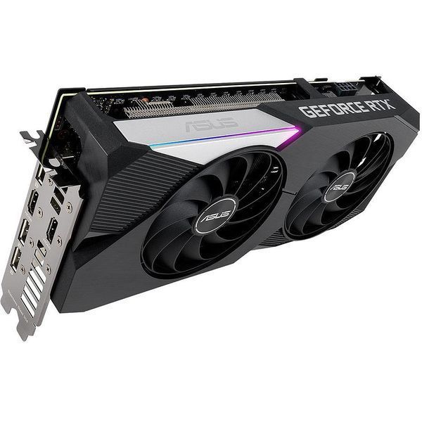 ASUS DUAL-RTX3060TI-O8G, GeForce RTX3060TI 8GB GDDR6, 256-bit, GPU/Mem clock 1740/14000MHz, PCI-Express 4.0, 2xHDMI/3xDisplay Port (placa video/видеокарта) 27771 DOXYTERRA.md фото