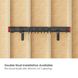 Suport organizator pentru unelte Brateck LGS01-02 Versatile Heavy-Duty Wall Storage Rack, 1222x125x280mm, 2xSingle Hooks, 4xDouble Hooks, 2x Four Hooks, 2xStraps, Weight Capacity 228Kg 33399 foto 3 DOXYTERRA.md