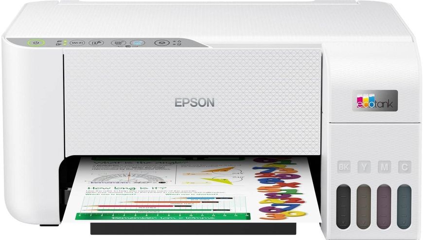 MFD Epson EcoTank L3256, White All-in-One Functions: Print, Scan, Copy, A4/ Printing Resolution: 5.760 x 1.440 DPI 145473 фото