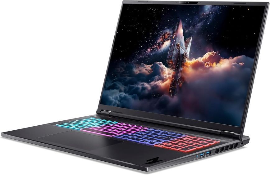 Laptop Acer 18.0 Nitro 18 AI AN18-61 Obsidian Black, AMD Ryzen AI 7 350, 16Gb, 1Tb, GeForce RTX 5070 8Gb, 18.0 WQXGA (2560x1600) 165Hz AG, HDMI, Gbit Eth, 802.11ax, USB4, USB-A, CR, FHD Web, Linux, Illum RGB Keyb, NH.QYBEU.001 256924 DOXYTERRA.md foto