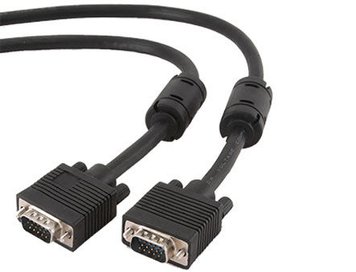 Gembird CC-PPVGA-5M Premium VGA HD15M/HD15M 5.0m dual-shielded w/2*ferrite core 5m cable (cablu VGA/кабель VGA) 14128 foto