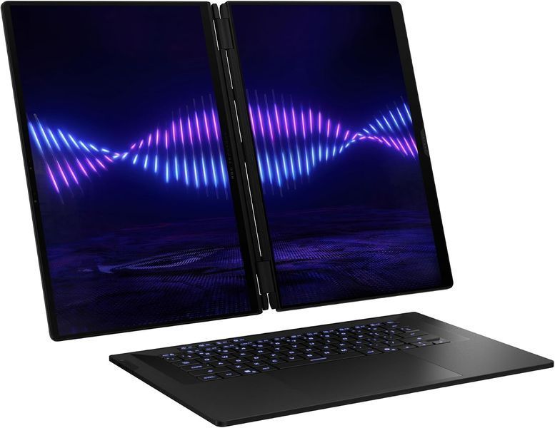 Laptop ASUS 16.0 ROG Zephyrus Duo 16 GX651AR Stellar Grey, Intel Core Ultra 9 386H, 32Gb LPDDR5X-8533, 1Tb, GeForce RTX 5070 Ti 12Gb, 16.0 OLED 3K (2880x1800) 120Hz AG, HDMI, 802.11be, TB4, USB-A, CR, IR FHD Web, Win11 Home, Illum RGB Keyb, GX651AR-SR032W 256822 DOXYTERRA.md фото