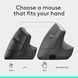 Logitech Lift Vertical Ergonomic Wireless Mouse for Business Graphite, 2.4GHz Wireless+Bluetooth, SmartWheel, 4000 DPI, Logi Bolt USB Receiver, 910-006494 33574 фото 8 DOXYTERRA.md