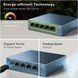 TP-LINK LS105G  5-port Gigabit Switch, 5 10/100/1000M RJ45 ports, steel case, LiteWave, Green Technology 32857 фото 3 DOXYTERRA.md