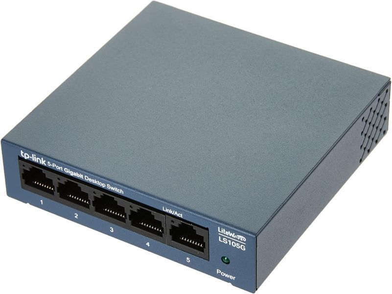 TP-LINK LS105G  5-port Gigabit Switch, 5 10/100/1000M RJ45 ports, steel case, LiteWave, Green Technology 32857 DOXYTERRA.md фото
