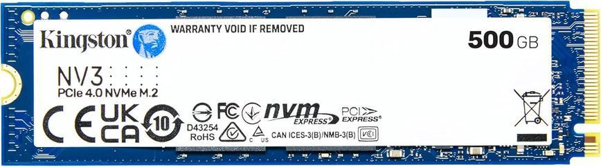 500GB SSD M.2 Type 2280 PCIe 4.0 x4 NVMe Kingston NV3 SNV3S/500G, Read 5000MB/s, Write 3000MB/s 32329 DOXYTERRA.md фото