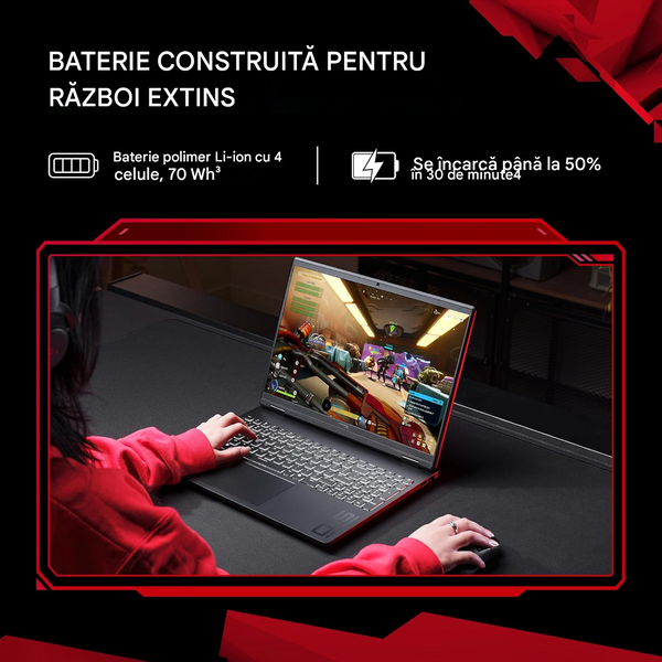 Laptop Gaming HyperX 15.3 OMEN 15-gb0015ci Shadow Black, AMD Ryzen AI 7 450, 24Gb, 1Tb, GeForce RTX 5060 8Gb, 15.3 IPS 2.5K (2560x1600) 180Hz AG, HDMI, Gbit Eth, 802.11be, USB-C, USB-A, IR FHD Web, FreeDOS, Illum RGB Keyb, DS1H3EA#UUQ 265460 DOXYTERRA.md фото