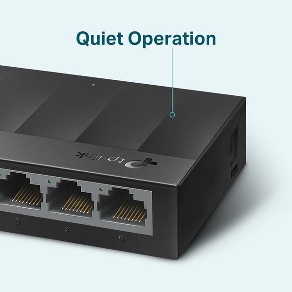 TP-LINK LS1005G 5-port Gigabit Switch, 5 10/100/1000M RJ45 ports, plastic case, LiteWave, Green Technology 32952 DOXYTERRA.md фото