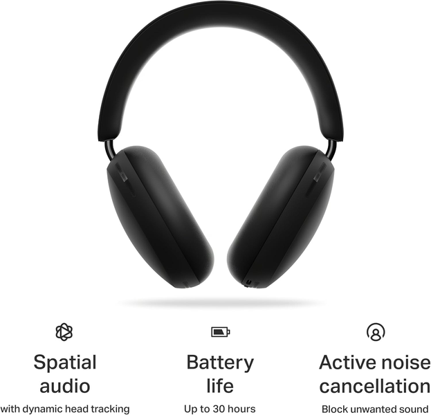 Casti fara fir Sonos ACE Headphones with Microphone, Bluetooth 5.4, USB-C, Custom-designed 40 mm dynamic driver, Li-ion 1060 mAh battery 33681 DOXYTERRA.md foto
