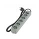 Фильтр импульсных помех Gembird Surge Protector SPG3-B-10C, 5 Sockets, 3m, up to 250V AC, 16 A, safety class IP20, Grey (Priza cu protectie - prelungitor/basic surge protection) 30647 фото 1