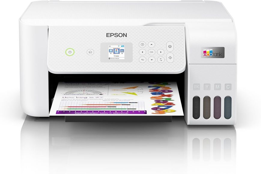 MFD Epson EcoTank L3266, White All-in-One Functions: Print, Scan, Copy, A4/ Printing Resolution: 5.760 x 1.440 DPI 145476 фото