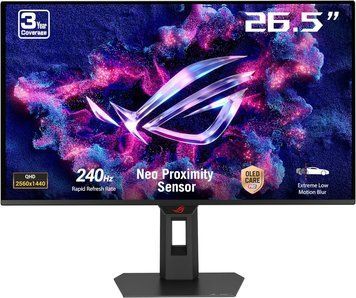 Monitor 27 ASUS ROG Strix OLED XG27AQDMES HDR10 2K Gaming Monitor WIDE 16:9, 0.229, 0.03ms, 240Hz, 400cd/m2, 99% DCI-P, FreeSync&G-Sync, Pivot, Contrast 1.500.000:1, H:400-400kHz, V:48-240Hz, 26.5" 2560x1440 QD-OLED, 2xHDMI v2.1/DP1.4 DSC 33493 DOXYTERRA.md foto
