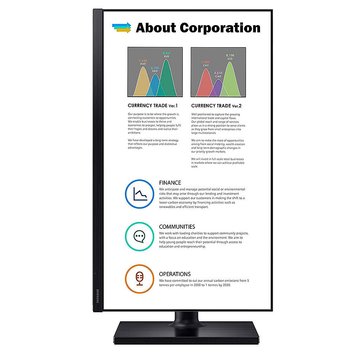 Monitor 27 TFT IPS LED Samsung F27T450FQR Black Super Slim Bezel, Pivot, 75Hz, WIDE 16:9, 5ms, 1000:1, Dynamic Contrast Ratio Mega, AMD FreeSync, 1920x1080 Full HD, USB Hub 2 x USB 2.0, 2xHDMI/Display Port 1.2 XMAS 30552 foto