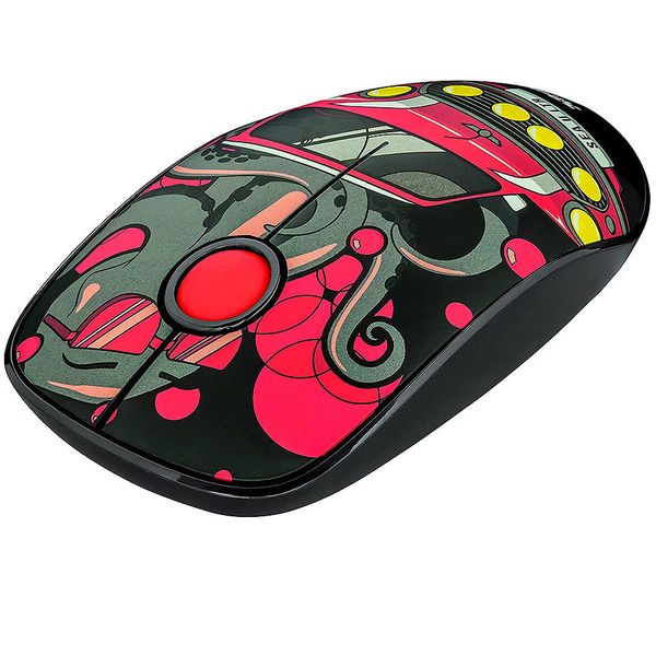 Мышь Trust Sketch Red Wireless Mouse, Silent Click, 15m 2.4GHz, Micro receiver, 1600 dpi, 3 button, USB 29546 фото