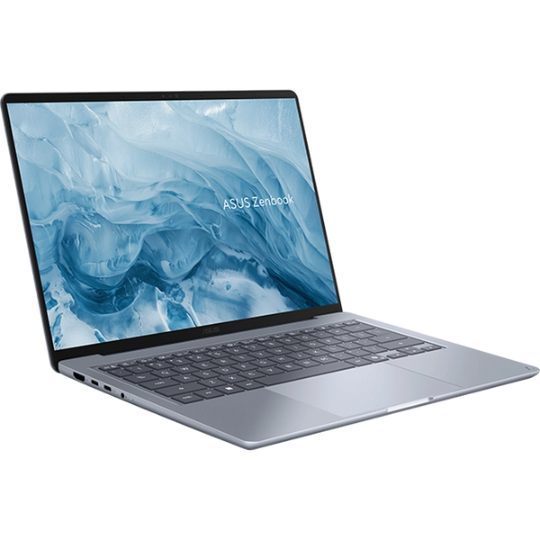 Ноутбук 14 ASUS ZenBook 14 OLED UX3480KA Arctic Blue, AMD Ryzen AI 7 345 2.0-4.6Ghz/16GB LPDDR5X/SSD 512GB M.2 NVMe PCIe4.0/AMD Radeon Graph 840M/WiFi 6E/BT5.4/HDMI/FHD camIR/Illum. Keyb./14 OLED 300nits HDR FullHD 16:10 (1920x1200)/Win11 UX3480KA-U1117W 33690 DOXYTERRA.md фото