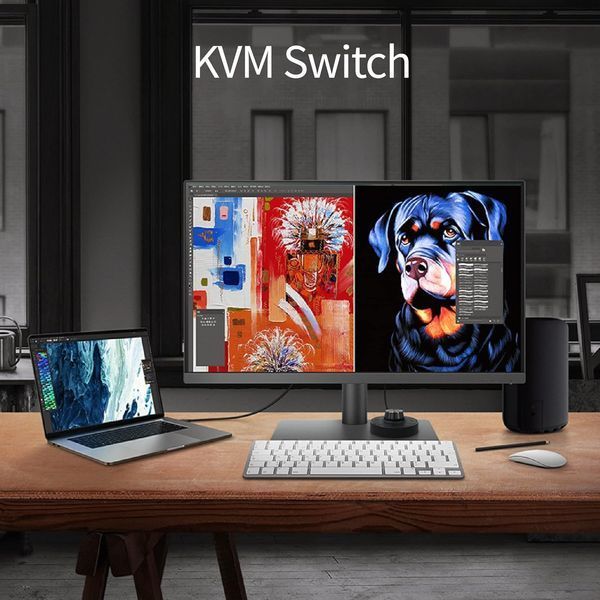 Monitor 27 BenQ PD2705U Mac-Ready Designer Monitor, Black, IPS, 3840x2160 4K UHD, 60Hz, 5ms, 350cd, HDR, HDMI+DP+USB+TypeC, KVM, Speakers, Pivot 219854 DOXYTERRA.md foto