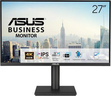 Monitor 27 ASUS VA27UCPS 4K IPS Business Monitor WIDE 16:9, HDR10, 0.155, 5ms, Contrast 1000:1, H:30-160kHz, V:40-60Hz, Pivot, 4K UHD 3840x2160, Speakers 2x2W, USB Hub, USB-C Power Delivery 65W, USB-C/Display Port 1.4/HDMI 2.1 33495 DOXYTERRA.md foto