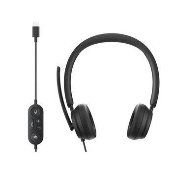 Casti Microsoft Modern USB-C Headset Stereo Headset, Headset: 100Hz-20kHz, Microphone: 100Hz-10kHz, Noise reduction mic boom, Certified for Microsoft Teams, USB-C, I6N-00011 (casti cu microfon/наушники с микрофоном) 31408 foto