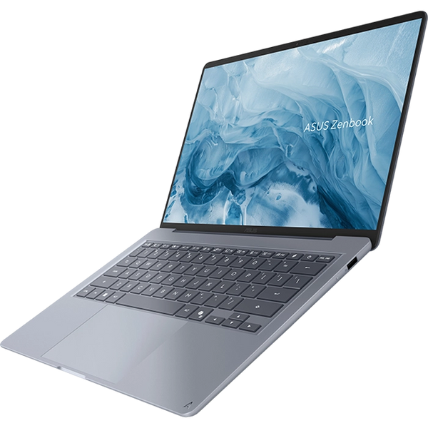 Ноутбук 14 ASUS ZenBook 14 OLED UX3480AA Arctic Blue, Intel Core Ultra 7 355 2.3-4.7Ghz/16GB LPDDR5X/SSD 512GB M.2 NVMe PCIe4.0/Intel Graphics/WiFi 6E/BT5.4/HDMI/FHD camera IR/Illum. Keyb./14 OLED 300nits HDR FullHD 16:10 (1920x1200)/Win11 UX3480AA-U1013W 33693 DOXYTERRA.md фото