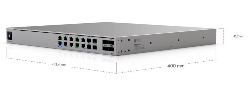 Mежсетевой экран UniFi для крупных корпоративных сетей Ubiquiti Enterprise Firewall Core  EF-Core, 4x QSFP28, 4x SFP28, 8x 10 GbE, 2x GbE, UniFi, EF-Core EF-Core DOXYTERRA.md фото