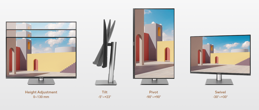Monitor 27 ASUS ProArt PA279CRV HDR Professional IPS 4K UHD 16:9, 0.155mm, 5ms, 99% DCI-P3, 99% Adobe RGB, HDR400, Pivot, Speakers 2Wx2, H:135KHz, V:60Hz, 3840x2160 UHD, USB-C/2xDP 1.4/HDMI, USB Hub 33217 DOXYTERRA.md foto