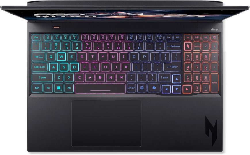 Laptop Acer 16.0 Nitro 16S AI AN16S-61 Obsidian Black, AMD Ryzen AI 7 350, 16Gb, 1Tb, GeForce RTX 5070 Ti 12Gb, 16.0 WQXGA (2560x1600) 180Hz Non-glare, HDMI, Gbit Ethernet, 802.11ax, USB4, USB-C, USB-A, CR, FHD Webcam, Linux, Illum RGB Keyb, NH.QZWEU.003 256893 DOXYTERRA.md foto