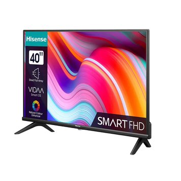 40 LED SMART TV Hisense 40A4K, 1920x1080 FHD, VIDAA OS, Black, PCI 900 Hz, SMART TV (VIDAA OS), 3 HDMI 2.1, 2 USB, Wi-Fi (802.11 b/g/n 2.4 GHz), DVB-T/T2/C/S2, OSD Language: ENG, RU, RO Speakers 2x7W, 5.5 kg BLFR 210065 foto