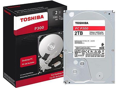 Жесткий диск 3.5 HDD 2TB Toshiba P300 HDWD320UZSVA, 7200rpm, SATA3 6Gb/s, 256MB, HDWD320UZSVA 30544 фото