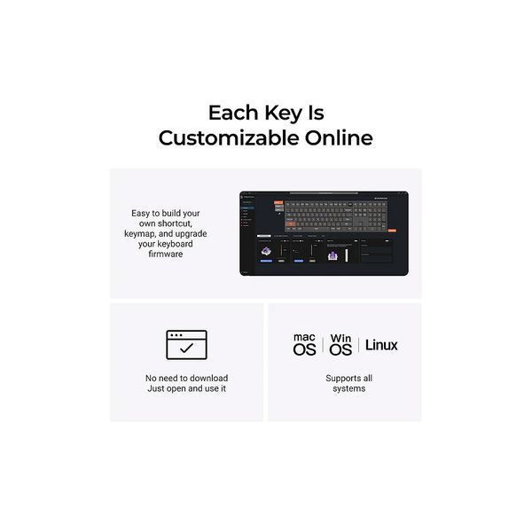 Tastatura magnetica Keychron Q6 HE QMK Wireless Custom Full-Metal Magnetic Keyboard (Q6H-M1), Carbon Black, Full Size layout, Knob, RGB Backlight, Gateron Double-Rail Magnetic Nebula Switch, Hot-Swap, 2.4GHz&Bluetooth, USB Type-C, gamer 33243 DOXYTERRA.md foto