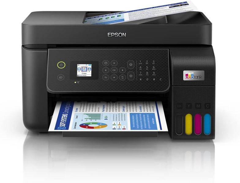 MFD Epson EcoTank L5290 All-in-One Functions: Print, Scan, Copy, Fax, A4, ADF 30 sheets/ Colour: Black/ Printing Resolution: 5.760 x 1.440 DPI 147727 foto