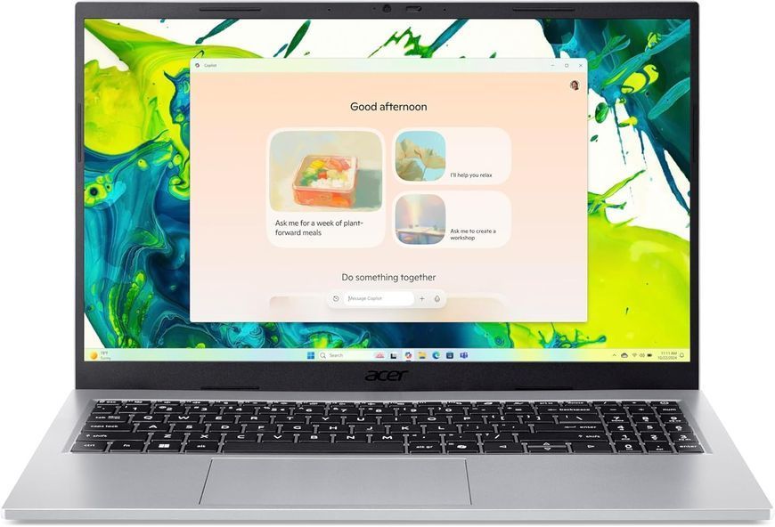 Laptop Acer 16.0 Aspire Go 16 AG16-71P Pure Silver, Intel Core 9 270H, 16Gb, 512Gb, Intel Graphics, 16.0 WUXGA (1920x1200) AG, HDMI, 802.11ax, USB-C, USB-A, FHD Web, Linux, Illum Keyb, NX.JV0EU.007 257062 DOXYTERRA.md фото
