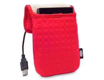 LaCie Coat 3.5" red, notebook or tablet 7"-13.3", Design by Sam Hecht, Bubble protection, 130892 (husa HDD extern/husa laptop/чехол для ноутбука) 14180 фото