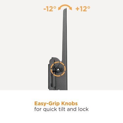 Крепление подвес настенный кронштейн для телевизора Flat Panel Wall Support Brateck KL31-46T for TV screen size 37" - 86", Tilt from +12&deg; to -12&deg;, Profile 53mm, Max VESA 600x400, 45Kg 33406 DOXYTERRA.md фото