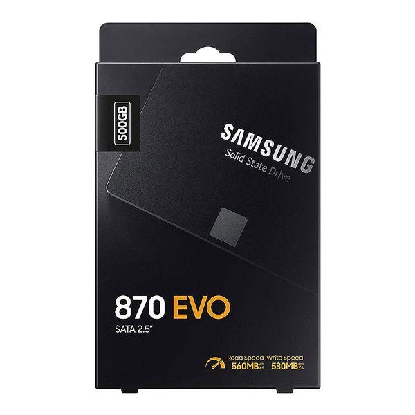 Внутрений высокоскоростной накопитель 500GB SSD 2.5 Samsung 870 EVO MZ-77E500B/EU, Read 560MB/s, Write 530MB/s, SATA III 6.0Gbps (solid state drive intern SSD/Внутрений высокоскоростной накопитель SSD) 29743 фото