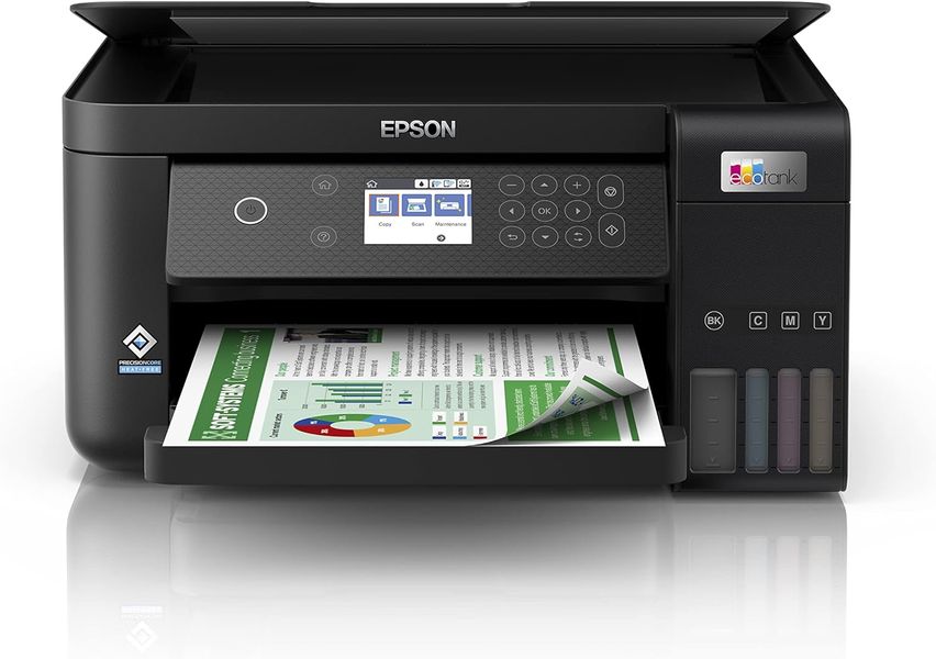 MFD Epson EcoTank L6260 All-in-One Functions: Print, Scan, Copy, A4/ Colour: Black/ Printing Method: PrecisionCore™ Print Head/ Printing Resolution: 4.800 x 1.200 DPI 201012 foto