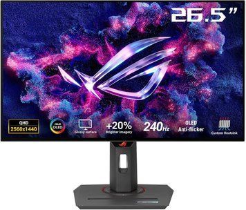 Монитор 27 ASUS ROG Strix XG27AQDPG, Black, QD-OLED, 2560x1440 WQHD, 500Hz, G-Sync+FreeSync, 0.03msGTG, 1000cd, HDR10, HDMI+DP+USB, Pivot 240049 DOXYTERRA.md фото