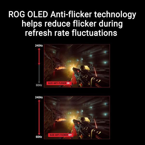 Монитор 27 ASUS ROG Strix XG27AQDPG, Black, QD-OLED, 2560x1440 WQHD, 500Hz, G-Sync+FreeSync, 0.03msGTG, 1000cd, HDR10, HDMI+DP+USB, Pivot 240049 DOXYTERRA.md фото