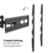 Крепление подвес настенный кронштейн для телевизора  LCD/TV Full motion Wall Mount Brateck LPA78-466, Max VESA 600x400, Screen 37"-80" Load 40 Kg, Profile 67-355mm, Tilt +3&deg;~-15&deg;, Swivel +60&deg;~-60&deg;, Level +3&deg;~-3&deg; 33407 фото 4 DOXYTERRA.md