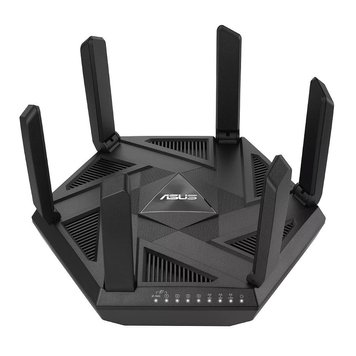 Беспроводной WiFi роутер ASUS RT-AXE7800 Tri-band WiFi 6E (802.11ax) Router, New 6GHz Band, Wireless-AX7800 574 Mbps+4804 Mbps+2402 Mbps, Tri Band 2.4GHz/5GHz/6GHz for up to super-fast 7.8Gbps, 2.5G BaseT for WAN x 1, Gigabit LAN x 4, USB 3.2 (router wire 30627 фото