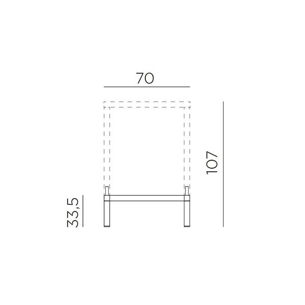 Комплект для увеличения высоты стола Nardi KIT CUBE 70 HIGH vern. bianco 47953.00.000 (Комплект для увеличения высоты стола Nardi CUBE 70) 28386 фото