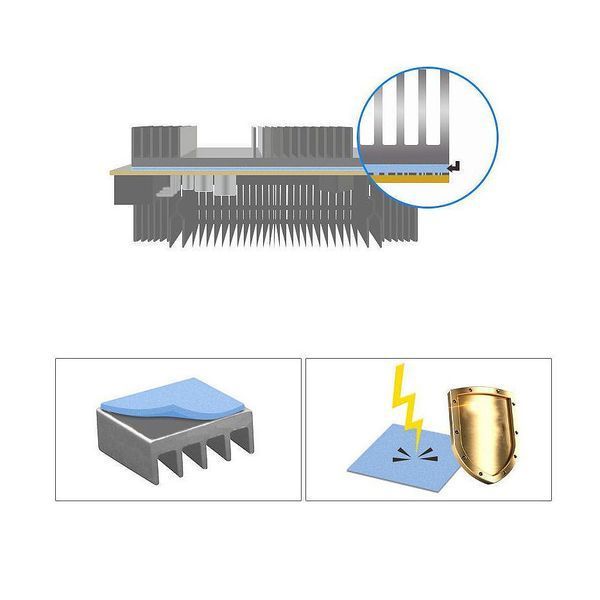 Pad Termic Arctic Premium Performance Thermal Pad TP-3 Blue, 100x100mmx1.5mm, Continuous Use Temperature -40~150 degree celcius, 3.4 g/cmі, ACTPD00054A 32498 DOXYTERRA.md foto