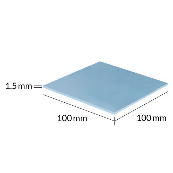 Pad Termic Arctic Premium Performance Thermal Pad TP-3 Blue, 100x100mmx1.5mm, Continuous Use Temperature -40~150 degree celcius, 3.4 g/cmі, ACTPD00054A 32498 DOXYTERRA.md foto
