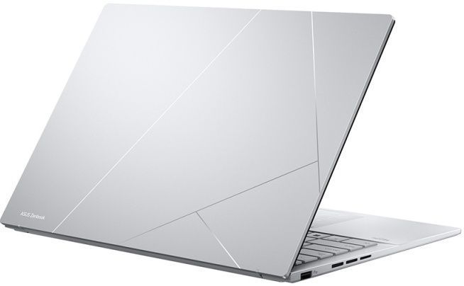 Ноутбук ASUS 14.0 Zenbook 14 UX3405CA Foggy Silver, Intel Core Ultra 9 285H, 32Gb, 1Tb, 14.0 OLED 3K (2880x1800) AG, Intel Arc Graphics, HDMI, 802.11be, TB4, USB-A, IR FHD Web, No OS, Illum Keyb, Sleeve, UX3405CA-ST1109 251225 DOXYTERRA.md фото
