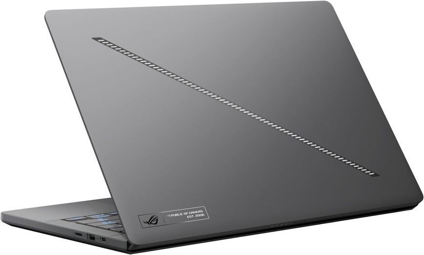 Laptop ASUS 14.0 ROG Zephyrus G14 GA403WP Eclipse Gray, AMD Ryzen AI 9 HX 370, 32Gb, 1Tb, GeForce RTX 5070 8Gb, 14.0 OLED 3K (2880x1800) 120Hz Glare, HDMI, 802.11be, USB4, USB-C, USB-A, CR, IR FHD Web, No OS, Illum RGB Keyb, GA403WP-QS004 258117 DOXYTERRA.md foto