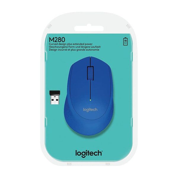 Мышь беспроводная Logitech M280 Blue Wireless Mouse, USB, 910-004290 (mouse fara fir/беспроводная мышь) 20839 фото