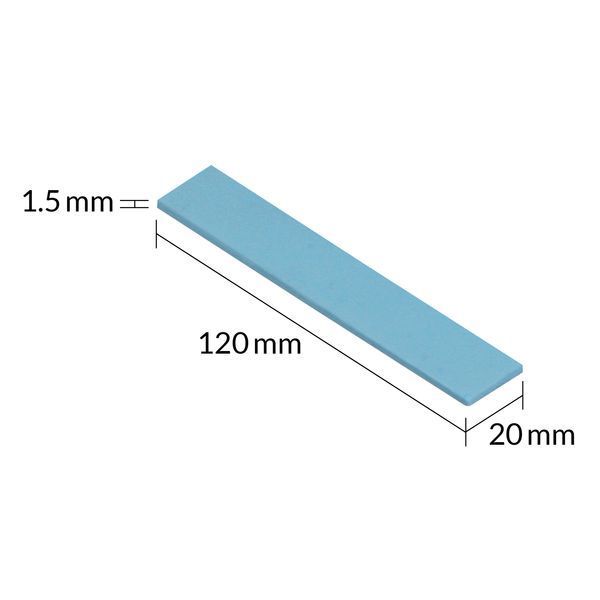 Pad Termic Arctic Premium Performance Thermal Pad TP-3 Blue 4 Pack, 120x20mm x 1.5mm, Continuous Use Temperature -40~150 degree celcius, 3.4 g/cmі, ACTPD00057A 32499 DOXYTERRA.md foto