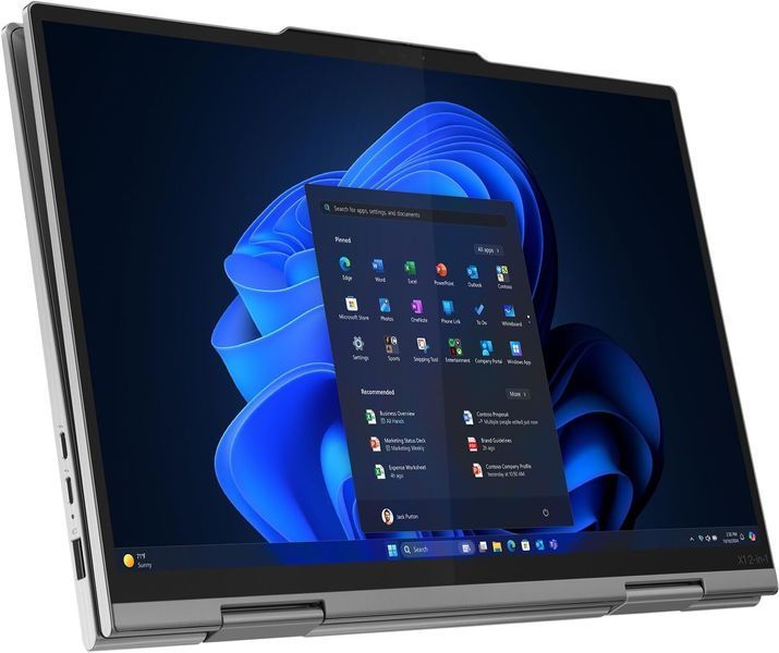Laptop Lenovo 14.0 ThinkPad X1 2-in-1 Gen 10 Grey, Intel Core Ultra 7 258V, 32Gb, 512Gb, Intel Arc Graphics, 14.0 OLED 2.8K (2880x1800) Touch Non-glare, HDMI, 802.11be, USB-C TB4, USB-A, IR 8MP Web, FP, Win11 Pro, Illum Keyb, Yoga Pen, 21NU0021FW 245607 DOXYTERRA.md foto