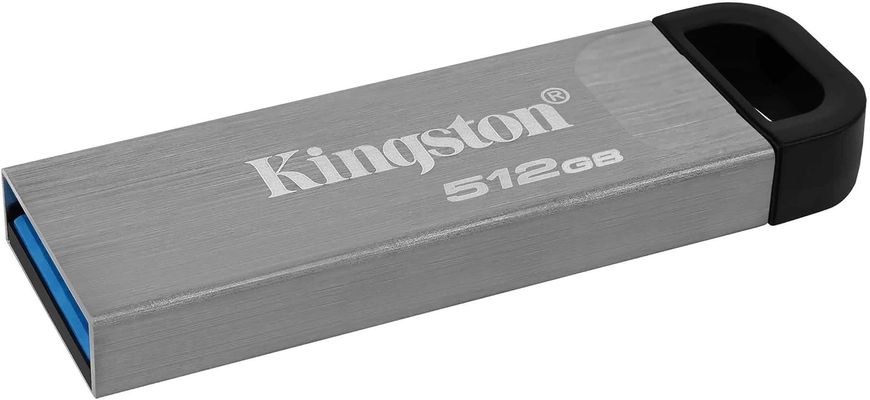 512GB Flash Drive Kingston DTKN/512GB DataTraveler Kyson Silver, Metal casing, USB3.2,  Compact and lightweight (Read 200 MByte/s) 32073 foto